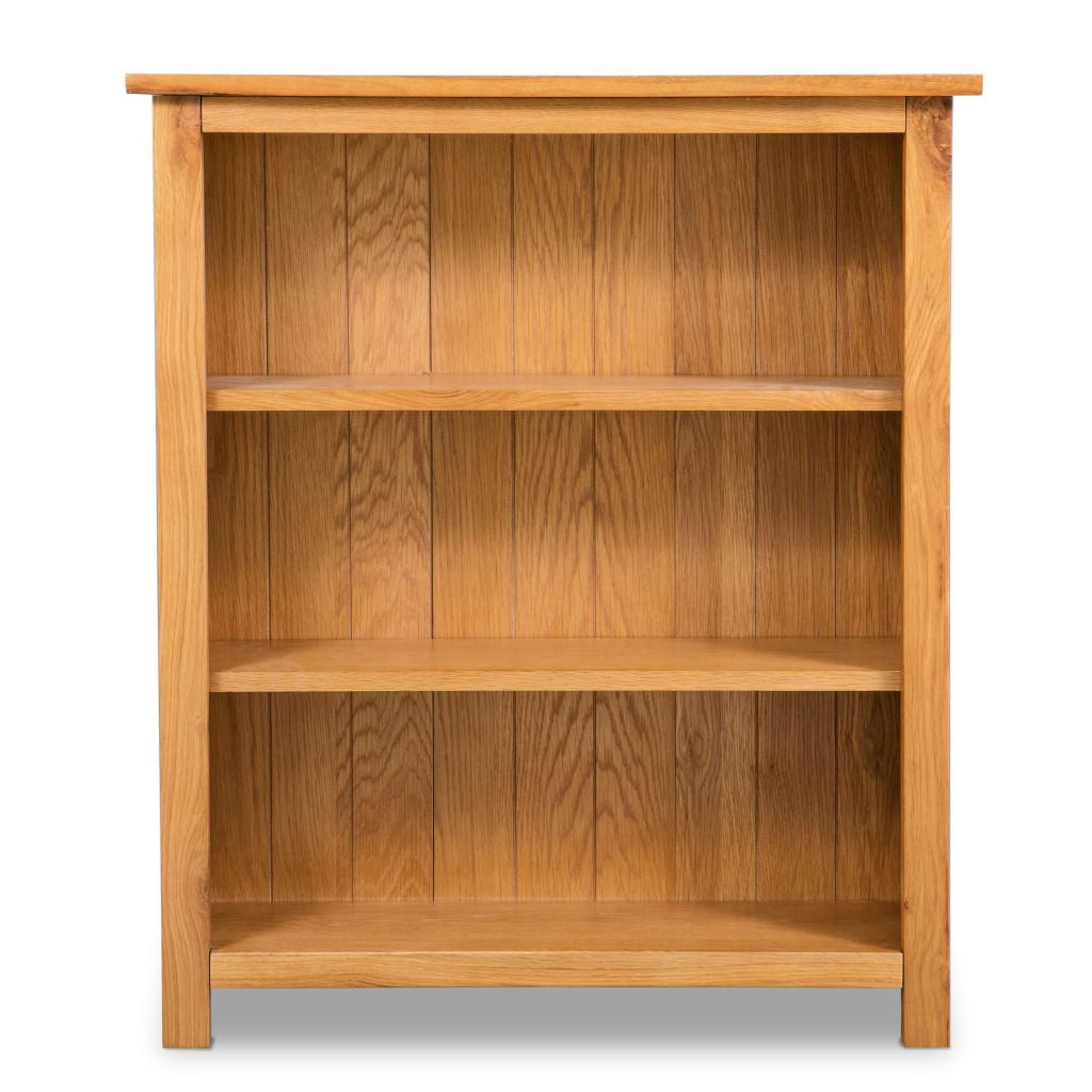Kepooman Modern 3-Tier Solid Oak Wood Rectangle Bookcase Display Shelf for Home Office, Brown Kepooman Modern 3-Tier Solid Oak Wood Rectangle Bookcase Display Shelf for Home Office, Brown