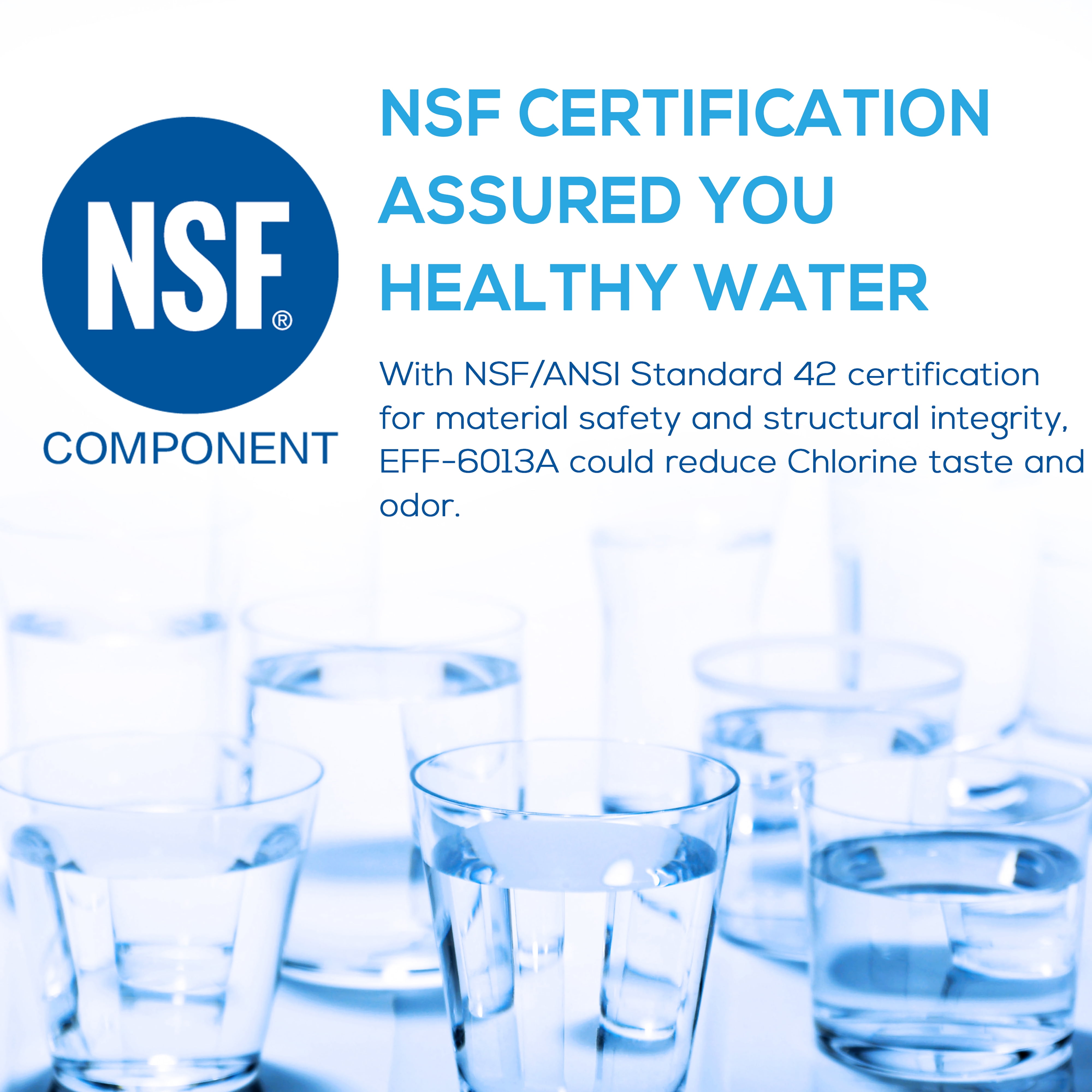 2-Pack EcoAqua-EFF-6013A Refrigerator Water Filter Cartridge