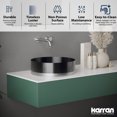 thumbnail image 2 of Karran Usa Ccv350 Cinox 15-3/4" Circular Stainless Steel Vessel Bathroom Sink - Gunmetal, 2 of 7