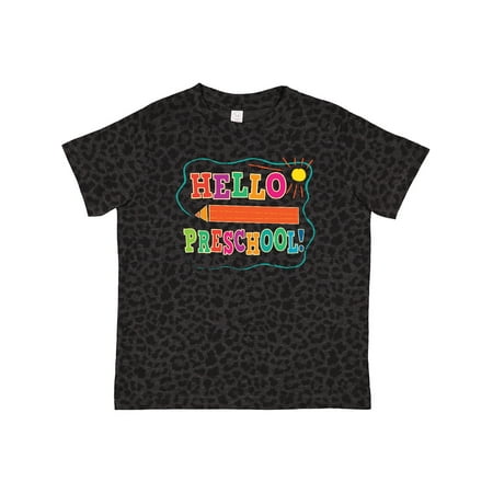 

Inktastic Hello Preschool 1st Day of School Gift Toddler Boy or Toddler Girl T-Shirt