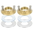 thumbnail image 1 of 2Sets Female Thread Hex Lock Nut 3/4inch (19mm) Stainless Steel 304 Single Hole Faucet Lock Nuts with Gasket, 1 of 6