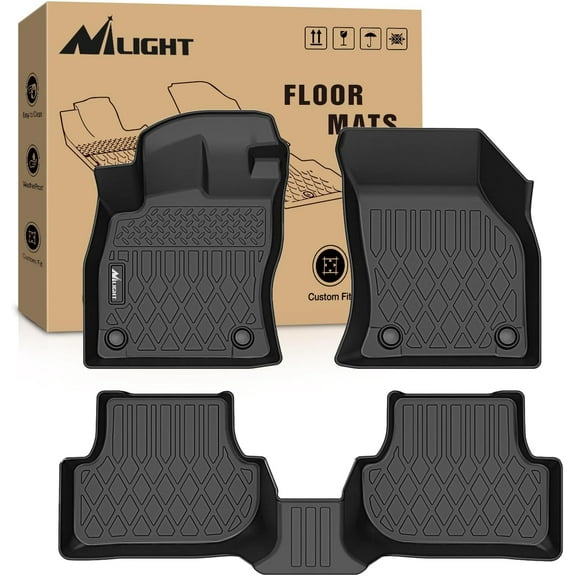 Nilight TPE Floor Mats for Volkswagen VW Golf GTI Golf R 2022 2023 2024 2025, All Weather Custom Fit Heavy Duty Floor Liners