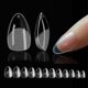 thumbnail image 1 of 552 Pieces American Capsule Almond Nail, 12 Sizes Clear Matte Xs Short Nail Tips Transparent False Nail Kit, American Nail Set Press On Nails For Diy, 1 of 5