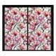 thumbnail image 1 of Lámina adhesiva estática para ventanas con motivos florales y arcoíris, 100 x 43 cm, adhesivo de PVC, 4 diseños botánicos para puertas de cristal, 1 of 5