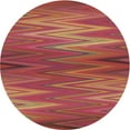 thumbnail image 1 of Ahgly Company Machine Washable Indoor Round Transitional Crimson Red Area Rugs, 5' Round, 1 of 7