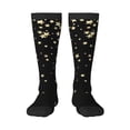 thumbnail image 1 of Balery Star Silver Glitter Calcetines novedosos Calcetines deportivos Calcetines hasta la rodilla Calcetines de algodón Calcetines originales y geniales, 1 of 6