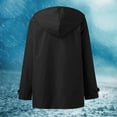 thumbnail image 4 of FINALGANG Women Versatile Anoraks Solid Color Long Sleeve Hooded Windproof Rain Jacket Full Zipper Outdoor Coat With Pockets Leisure Breathable Daily Wear, 4 of 4