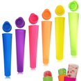 thumbnail image 1 of Molde para paletas, Molde para paletas, Juego de moldes para paletas reutilizables, 6 piezas de paletas, Molde de hielo de silicona, para ni?os y adultos DIY Helado Yogurt Jelly-Color aleatorio ZefeiWu 8390614391826, 1 of 1