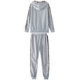 thumbnail image 5 of amropi Women's 2 Piece Tracksuit Sweatsuits Sets Hoodie Sweatshirt and Jogging Sweatpants Suit Grey, XXL, 5 of 6
