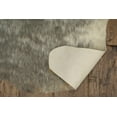 thumbnail image 4 of Linon Faux Hide Area Rug Collection, Gray and Ivory Brindle, 3.85' x 5' Cowhide Shape, 4 of 6