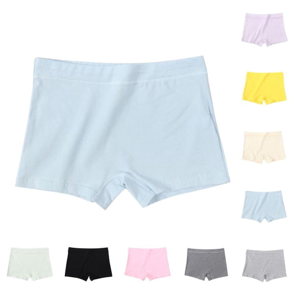 Bxsruta Kids Boxer Briefs Cotton Blend Soft Breathable Mid Waist Underwear for Boys Girls