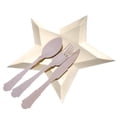 thumbnail image 3 of Platos de papel desechables de 8 piezas Suministros de de de papel en apariencia de estrella Oro BLESIY Placas de papel desechables, 3 of 8