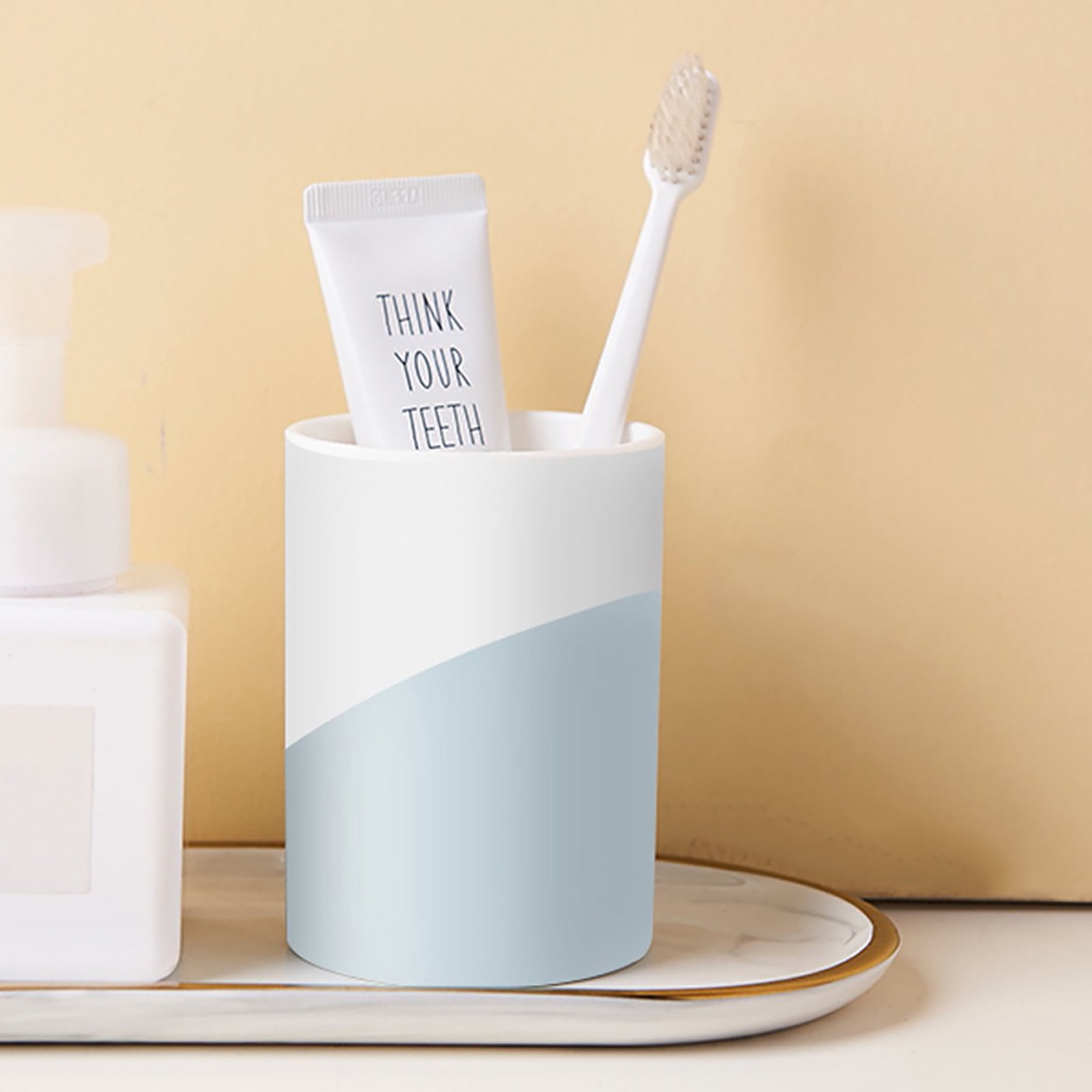 Plastic Portable Travel Washing Cup Non-slip Toothbrush Holder Mouthwash 