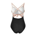 thumbnail image 6 of sckarle Women Tummy Control One Piece Swimsuit Cutout High Waisted Bathing Suit Wrap Tie Back Swimsuit Swimwear 2026 Pink,XXL, 6 of 8