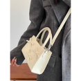 thumbnail image 5 of Bolso de mensajero con lazo para niñas, sencillo, para ir al trabajo, para teléfono móvil, pequeño, cuadrado, bolso de mano informal, 5 of 5