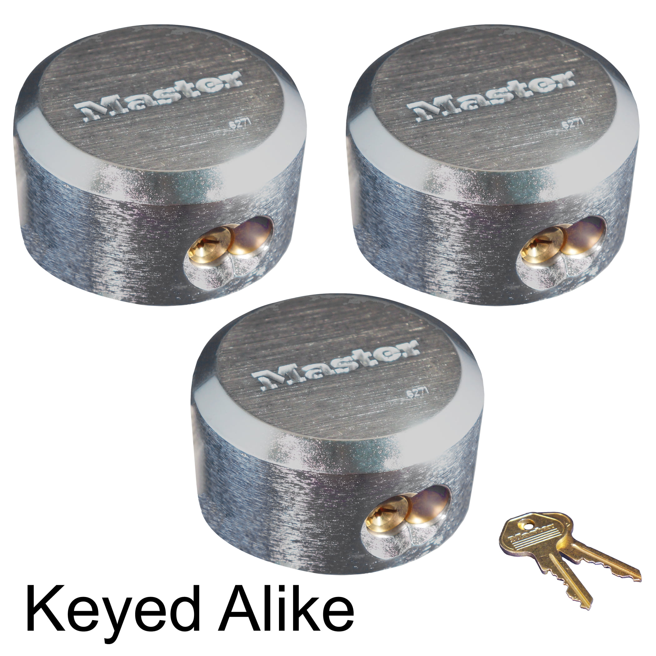 Master Lock 10 Keyed Pad Locks Keyed Alike L-23 Two Keys Per Lock NEW!!! 2