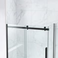 thumbnail image 6 of OVE Decors Bel Soft-Close Matte Black 60" Frameless Sliding Soft Close Shower Door, 6 of 14