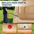 thumbnail image 5 of Memoryfield 10'x8' Inflatable Camping Tent with Stove Jack, Waterproof Quick Setup Outdoor Family Shelter with Canopy, for 4-6 Person, 5 of 13