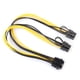 thumbnail image 1 of Cable de alimentación de la CPU Tarjeta de video gráfica de 30 cm Cable de alimentación de 8 pines a doble PCI-E PCIe 8 pines (6 pines + 2 pines) JShteea Nuevo, 1 of 7