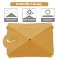 thumbnail image 2 of Yescom 10x6ft Universal Replacement Umbrella Canopy with Tippet Top Cover Patio Beach, 2 of 8