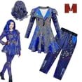 thumbnail image 3 of Conjunto de disfraces de Audrey para niña, disfraces de Halloween para fiesta infantil, disfraces de Cosplay de Evie Dedescendientes 3 Mal, pantalones de vestir, peluca, 3 of 4