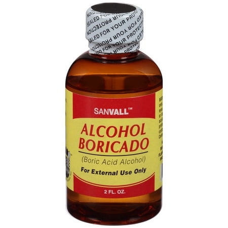 Sanvall Alcohol Boricado, 2 fl oz
