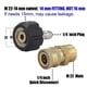thumbnail image 3 of Kit adaptador para hidrolavadora M22 de 14 mm a 1/4" de conexión rápida., 3 of 4