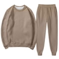 thumbnail image 5 of GiLiling 2-Piece Sweatsuits for Boys and Girls, School Athletic Outfit, Fall Winter Tracksuit with Pullover Sweatshirt (Coffee, 2-3 Years), 5 of 5