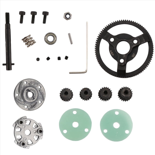 Juegos de Engranajes Rectos y Piñones de Metal 0,8 M 48P para Piezas de Modelo de Coche RC /Slash 2wd 1/10 90T