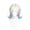 A, variant on Halloween Cosplay Wig for Enid Sinclair, Blonde Blue Costume Wig with Hairpins, Ready-to-Wear