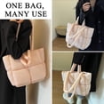 thumbnail image 2 of LinYooLi Puffer Tote Bag Trendy Puffer Bag for Women Light Down Filled Aesthetic Quilted Tote Bag Shoulder Handbags, 2 of 6