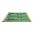 thumbnail image 2 of Ahgly Company Machine Washable Indoor Rectangle Abstract Turquoise Blue Modern Area Rugs, 4' x 6', 2 of 4