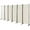 White, variant on Costway 6-Panel Folding Room Divider 6FT Rolling Privacy Screen with Lockable Wheels White