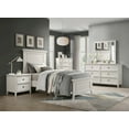thumbnail image 5 of Knubmt 2 Drawers Beside Table with Handle, Wood Nightstand for Living Room, Bedroom, White, 5 of 7