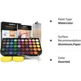 thumbnail image 3 of Nicpro Watercolor Paint Set, 48 Water Colors Kit with 8 Painting Brushes, Palette, Watercolor Pen, 25 Art Pad Paper, 2 Art Sponges, Non-toxic Painting Supplies, 3 of 7
