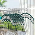 thumbnail image 2 of Stainless steel sock drying clip, clothes hanger, multiple clips, household clothes hanging balcony, windproof, multifunctional underwear and pantyhose drying clip, 2 of 9
