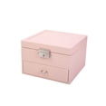 thumbnail image 1 of Caja de joyería Minnieouse Clásico Vintage Estuche organizador para anillos Collar Barras de labios Rosa, 1 of 6