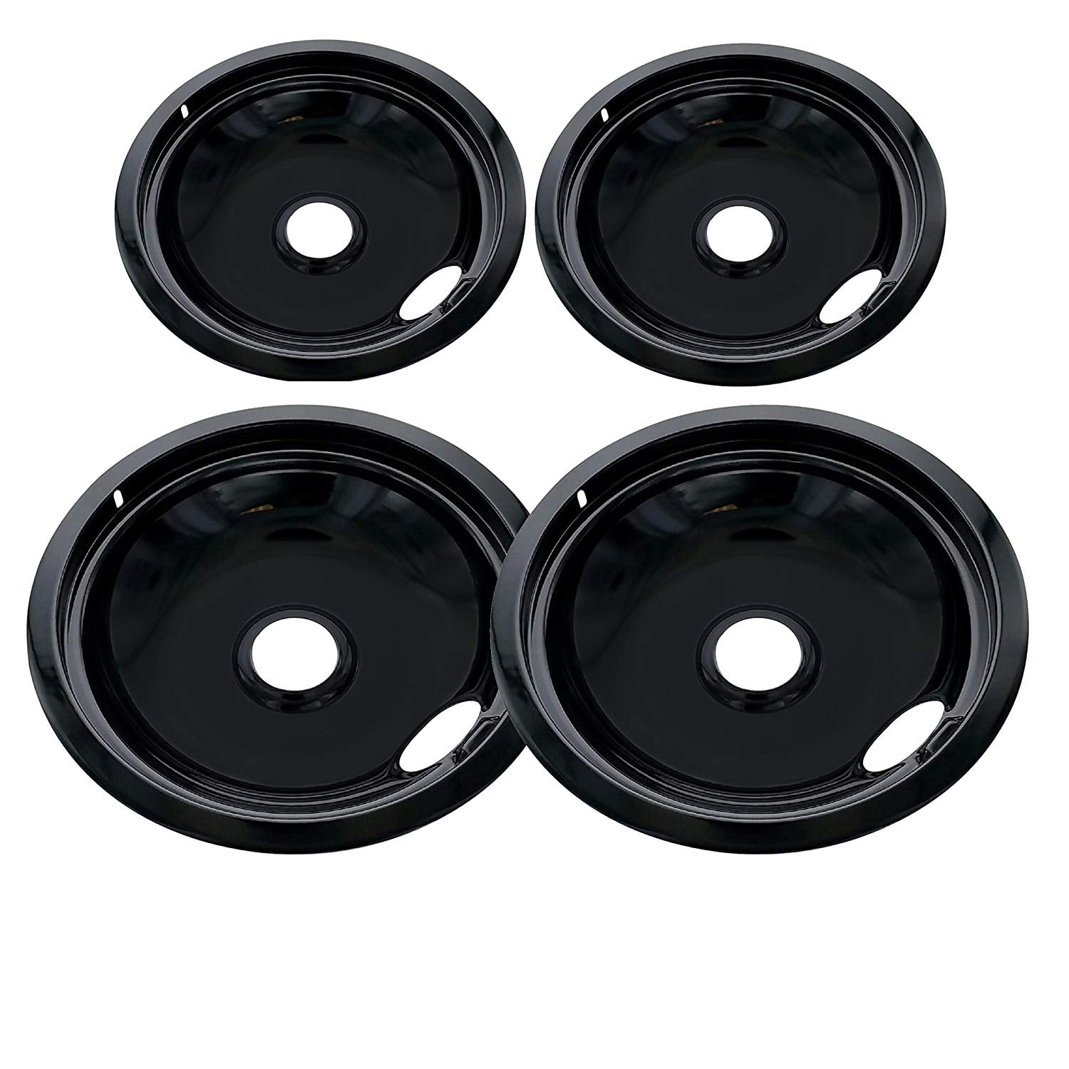 ClimaTek Range 8 Black Porcelain Burner Drip Bowl fits Kenmore Frigidaire 318067080 AP4553983 1613899