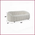 thumbnail image 5 of Osmash White Teddy Sherpa Sofa - 70'' Wide Plush Living Room Sofa with Sturdy Wooden Frame, 5 of 6