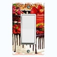 thumbnail image 1 of Metal Light Switch Wall Plate Outlet Cover (Layered Chocolate Vanilla Cake Party Berry Fruit - Single Rocker), 1 of 2
