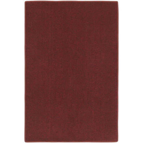 Mainstays Titan Solid Indoor Living Room Area Rug, Red, 40"x 60
