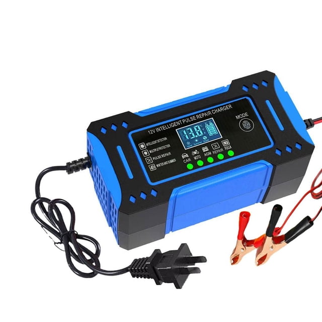 Battery Repair LCD Display 6A 12V Intelligent Car Battery Charger Car Motor