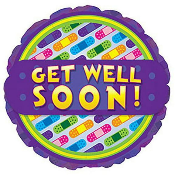 LOONBALLOON Get Well Balloons, 17″ GET WELL BANDAGES