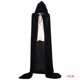 thumbnail image 1 of Disfraces de Halloween, mujeres, hombres, capa elegante, con capucha, bruja adulta, capas largas negras para fiestas navideñas, capas con capucha kenally JR0584-14B, 1 of 3