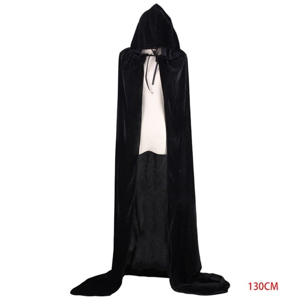 Disfraces de Halloween, mujeres, hombres, capa elegante, con capucha, bruja adulta, capas largas negras para fiestas navideñas, capas con capucha kenally JR0584-14B