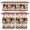 Beige Red, variant on Poinsettia Christmas Kitchen Curtains, Kitchen Curtains and Valances Set of 3, Navy Blue Line Xmas Ball Botanical Rustic Light Filtering Tailored Tier Curtain 24 Inch Length for Cafe Sink Bedroom