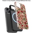 thumbnail image 3 of Case for iPhone 13 Mini Case - Wireless Charging - Dual-Layer Hard Shell & Silicone Cover - Protective Phone Case with Cute Wildflower Designs for Women - Dainty Floral Pattern, 3 of 5