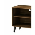thumbnail image 2 of Tv Stand In Brown, For 50-59 Inch Tvs. 2 Storage Shelves & 1 Cabinet. Modern Entertainment Centre Living Room. Functional Open Shelf Electronics. Concealed Mid-century Design With A Sleek, 2 of 2