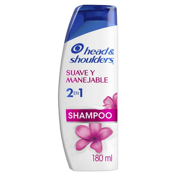 Shampoo Head & Shoulders Suave y Manejable 2 en 1 Control Caspa 180 ml