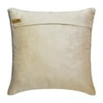 thumbnail image 3 of The HomeCentric Pillow Covers, Ivory, Grey & Gold Pack of 2, 18"x18" (45x45 cm) Accent Cushion Covers, Velvet Beaded Throw Pillows For Sofa, Geometric Pattern Contemporary Style Easter - Abigail, 3 of 3